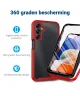 Samsung Galaxy A25 Hoesje Full Protect 360° Cover Hybride Rood