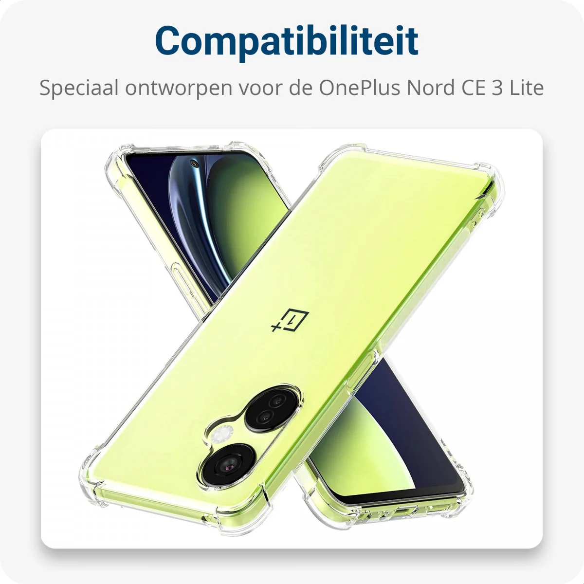 OnePlus Nord CE 3 Lite Hoesje met Koord Schokbestendig TPU Transparant afbeelding 4