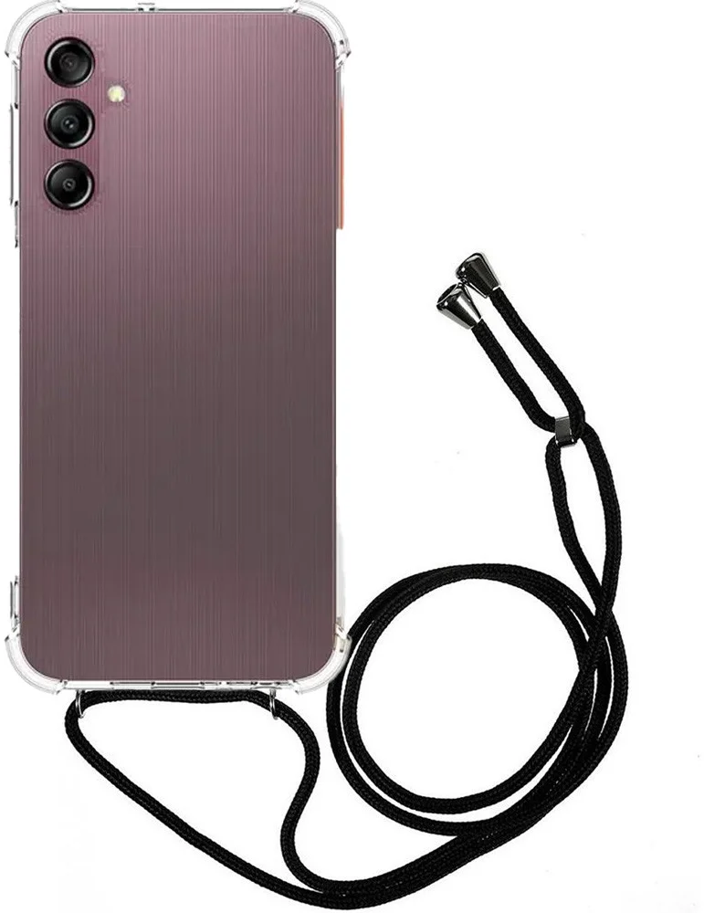 Samsung Galaxy A25 Hoesje met Koord Schokbestendig TPU Transparant afbeelding 1