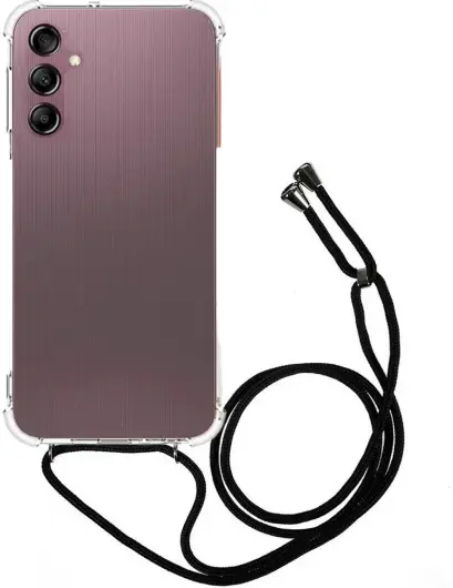 Samsung Galaxy A25 Hoesje met Koord Schokbestendig TPU Transparant afbeelding 1