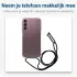 Samsung Galaxy A25 Hoesje met Koord Schokbestendig TPU Transparant afbeelding 3