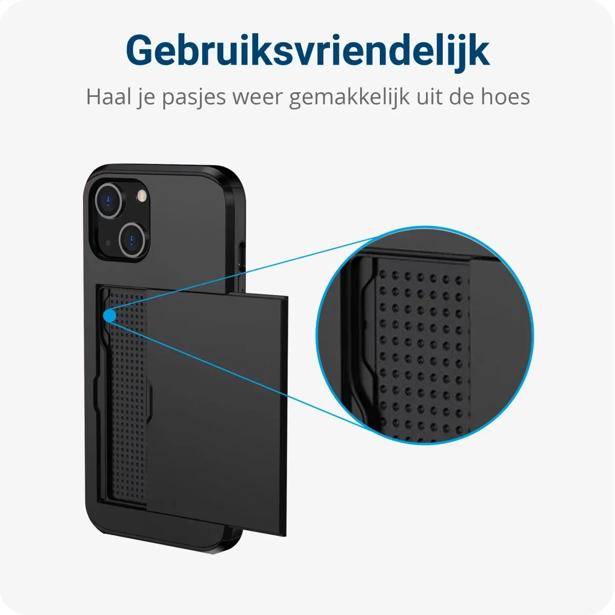 Samsung Galaxy S23 FE Hoesje met Kaarthouder Back Cover Zwart afbeelding 10