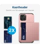 Samsung Galaxy S23 FE Hoesje met Kaarthouder Back Cover Roze