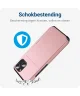 Samsung Galaxy S23 FE Hoesje met Kaarthouder Back Cover Roze