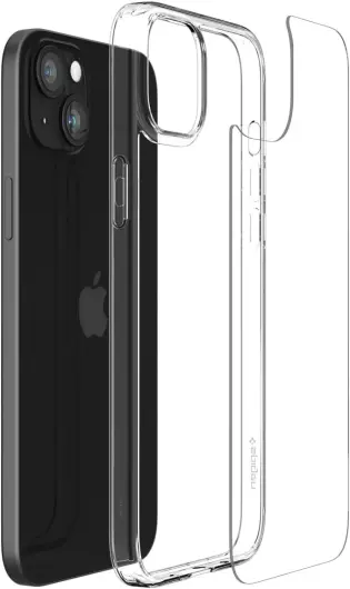 Spigen Air Skin Apple iPhone 15 Hoesje Back Cover Transparant afbeelding 7