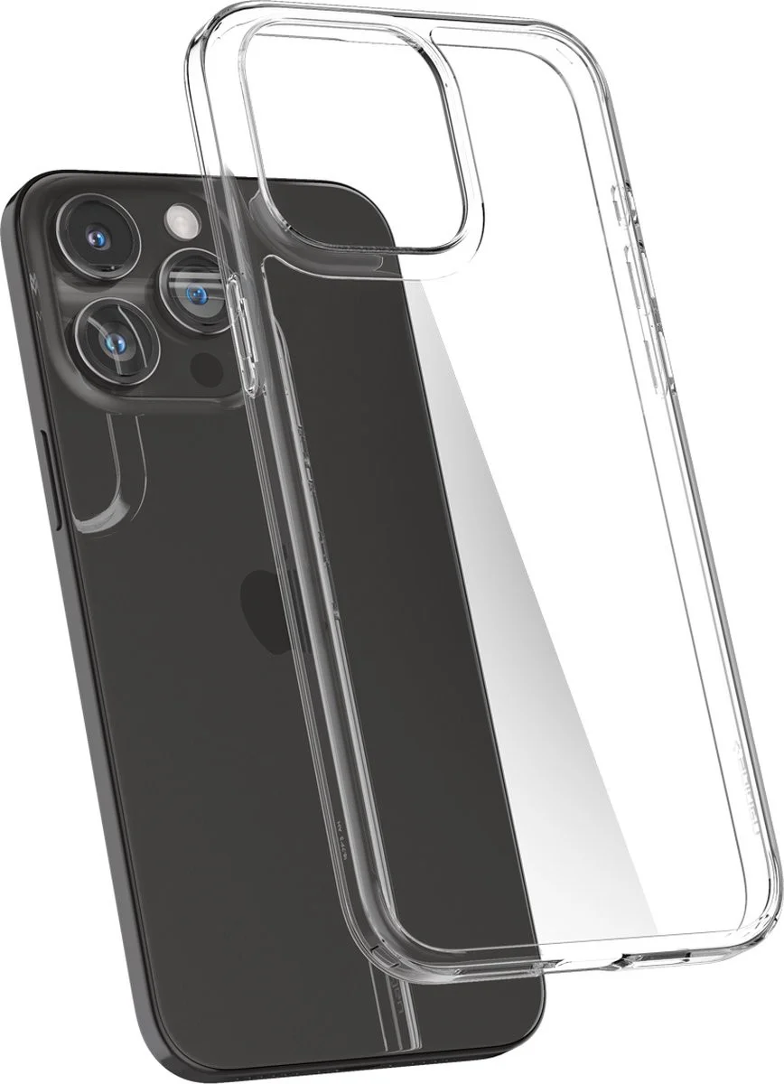 Spigen Air Skin Apple iPhone 15 Pro Hoesje Back Cover Transparant afbeelding 2
