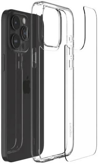 Spigen Air Skin Apple iPhone 15 Pro Hoesje Back Cover Transparant afbeelding 3