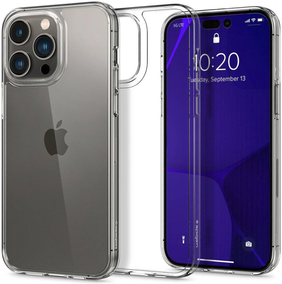 Spigen Air Skin Apple iPhone 15 Pro Max Hoesje Back Cover Transparant afbeelding 1