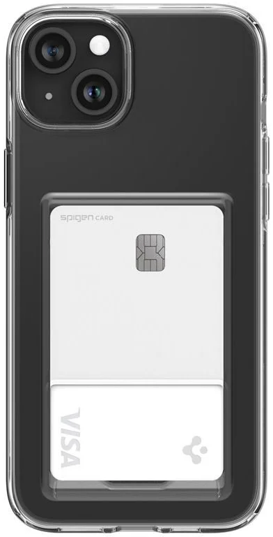 Spigen Crystal Slot Apple iPhone 15 Plus Back Cover Transparant afbeelding 2