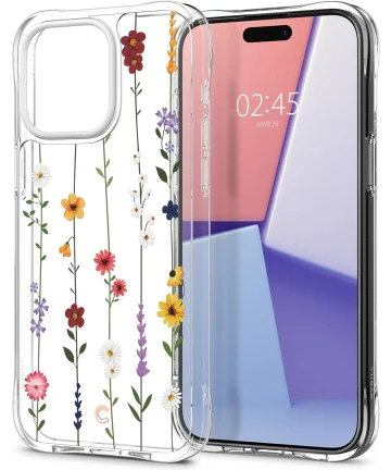 Spigen Cyrill Cecile Apple iPhone 15 Pro Hoesje Flower Garden Hoesjes