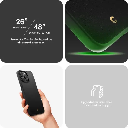 Spigen Cyrill Kajuk iPhone 15 Pro Hoesje MagSafe Back Cover Zwart afbeelding 6