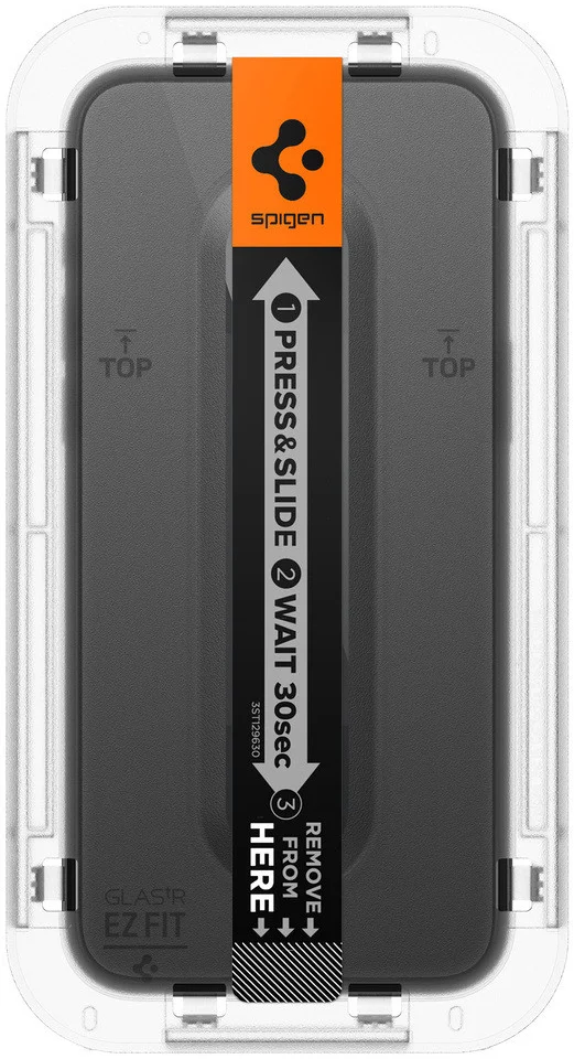 Spigen EZ Fit GLAS.tR Apple iPhone 15 Screen Protector Zwart (2-Pack) afbeelding 12