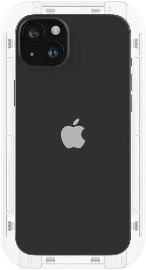Spigen EZ Fit GLAS.tR Apple iPhone 15 Screen Protector Zwart (2-Pack) afbeelding 14