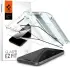 Spigen EZ Fit GLAS.tR Apple iPhone 15 Screen Protector Zwart (2-Pack) afbeelding 1