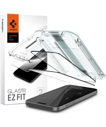 Spigen EZ Fit GLAS.tR iPhone 15 Plus Screen Protector Zwart (2-Pack)