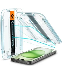 Spigen EZ Fit GLAS.tR iPhone 15 Plus Screen Protector Clear (2-Pack)