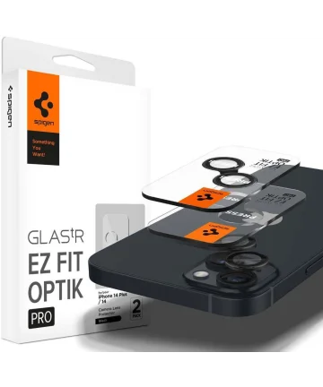 Spigen Optik Pro iPhone 15/15 Plus Camera Lens Protector Glas (2-Pack) Screen Protectors