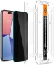 Spigen EZ Fit Glas.tR Apple iPhone 16 / 15 Plus Privacy Glass (2-Pack)