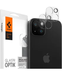 Spigen Optik iPhone 15 / 15 Plus Camera Lens Protector Clear (2-Pack)