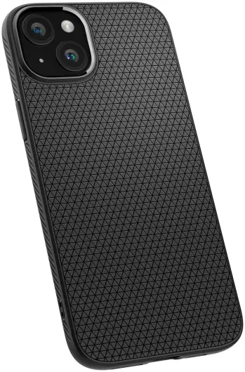 Spigen Liquid Air Apple iPhone 15 Plus Hoesje Back Cover Matte Zwart afbeelding 19