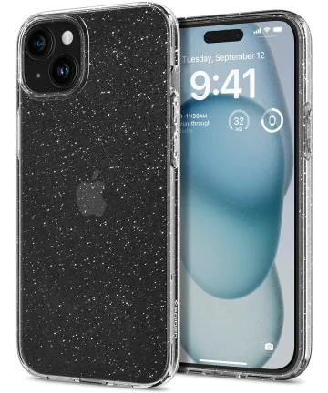 Spigen Liquid Crystal Apple iPhone 15 Hoesje Glitter Quartz Hoesjes