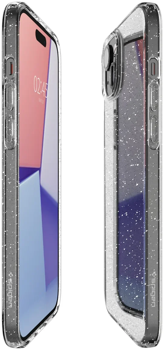 Spigen Liquid Crystal Apple iPhone 15 Hoesje Glitter Quartz afbeelding 3