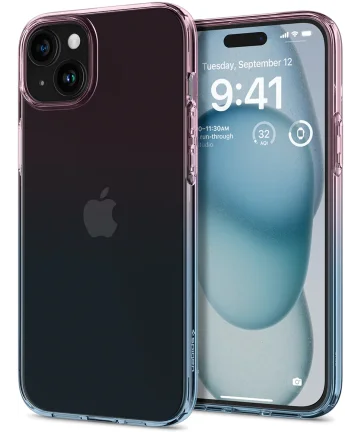 Spigen Liquid Crystal Apple iPhone 15 Hoesje Back Cover Transparant Hoesjes