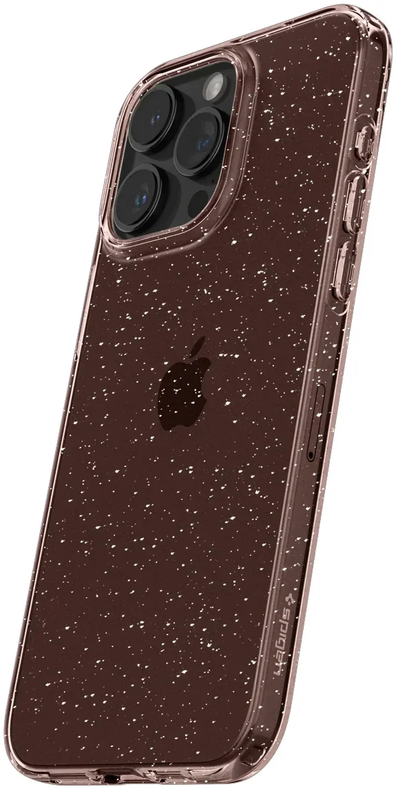 Spigen Liquid Crystal Apple iPhone 15 Pro Hoesje Glitter Roze Quartz afbeelding 6