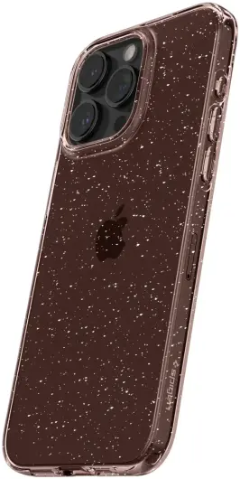 Spigen Liquid Crystal Apple iPhone 15 Pro Hoesje Glitter Roze Quartz afbeelding 6