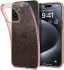 Spigen Liquid Crystal Apple iPhone 15 Pro Hoesje Glitter Roze Quartz afbeelding 1