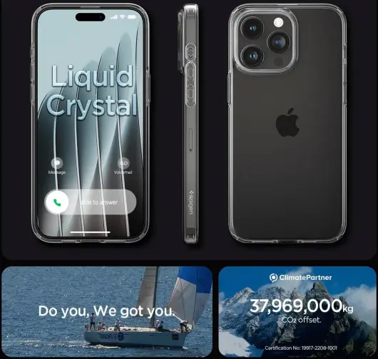 Spigen Liquid Crystal iPhone 15 Pro Max Hoesje Transparant afbeelding 7