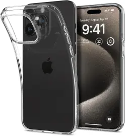 Spigen Liquid Crystal iPhone 15 Pro Max Hoesje Transparant