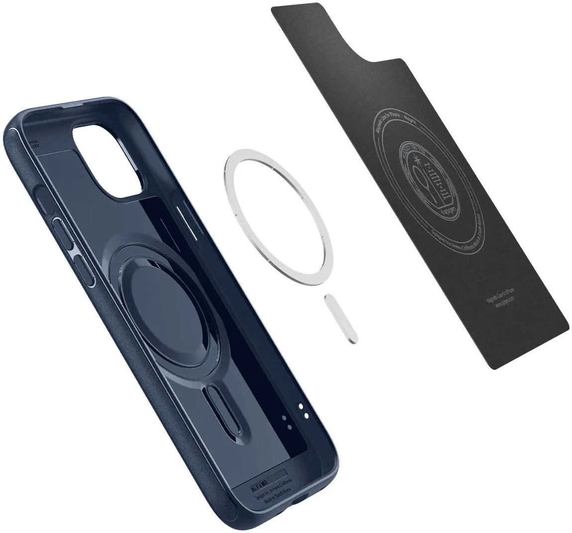 Spigen Mag Armor Apple iPhone 15 Hoesje MagSafe Back Cover Blauw afbeelding 3