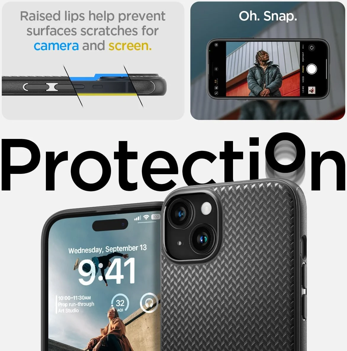 Spigen Mag Armor Apple iPhone 15 Plus Hoesje MagSafe Back Cover Zwart afbeelding 6
