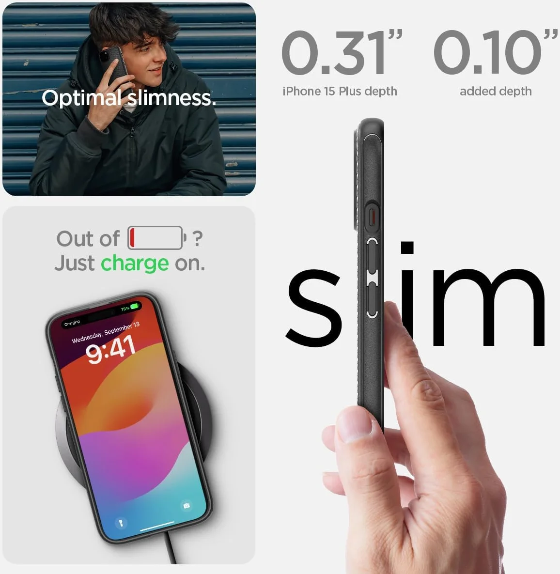 Spigen Mag Armor Apple iPhone 15 Plus Hoesje MagSafe Back Cover Zwart afbeelding 8