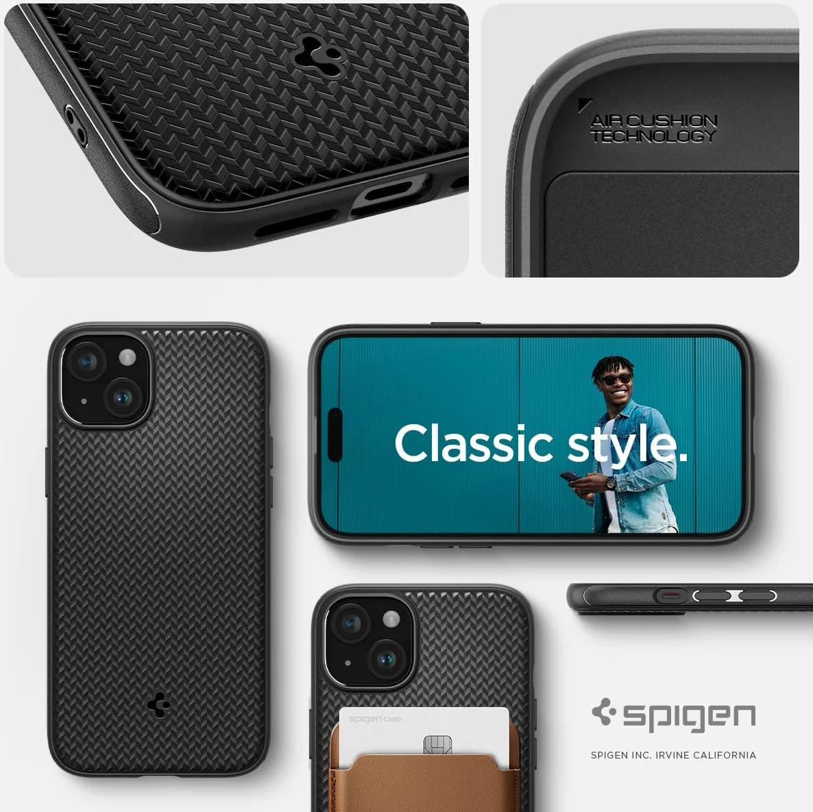 Spigen Mag Armor Apple iPhone 15 Plus Hoesje MagSafe Back Cover Zwart afbeelding 9