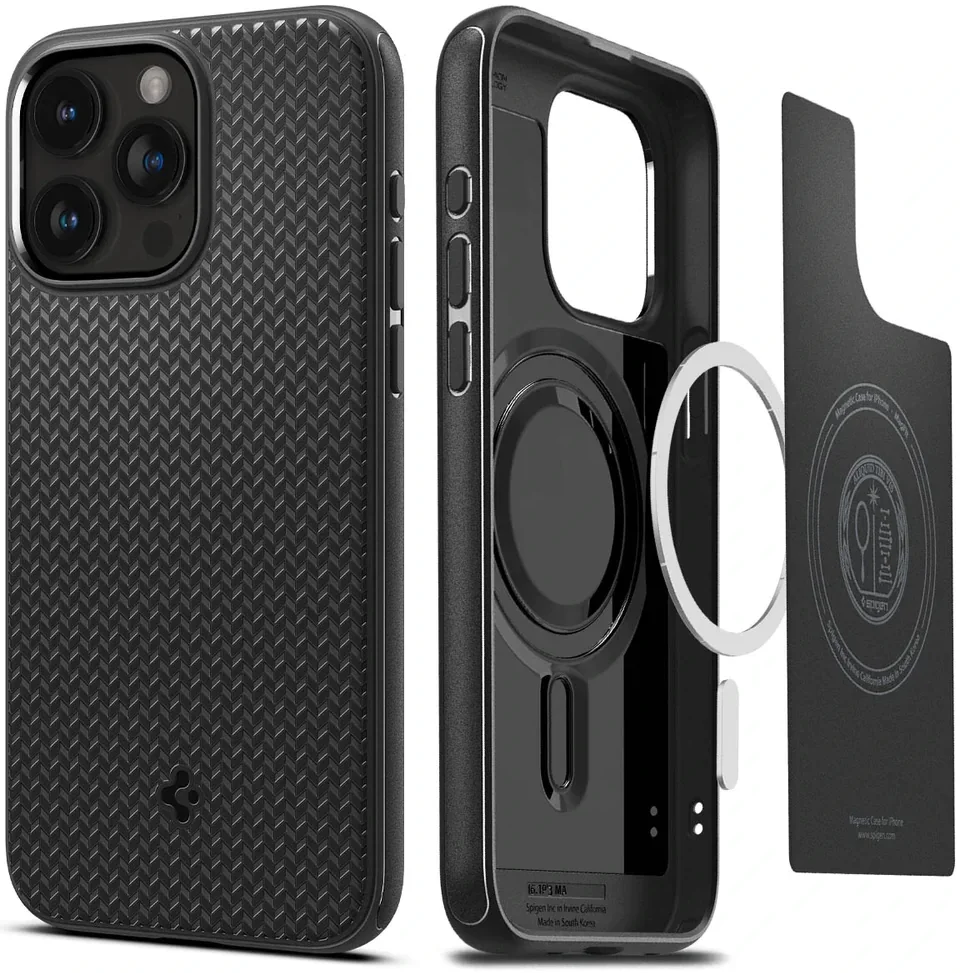 Spigen Mag Armor Apple iPhone 15 Pro Hoesje MagSafe Back Cover Zwart afbeelding 8