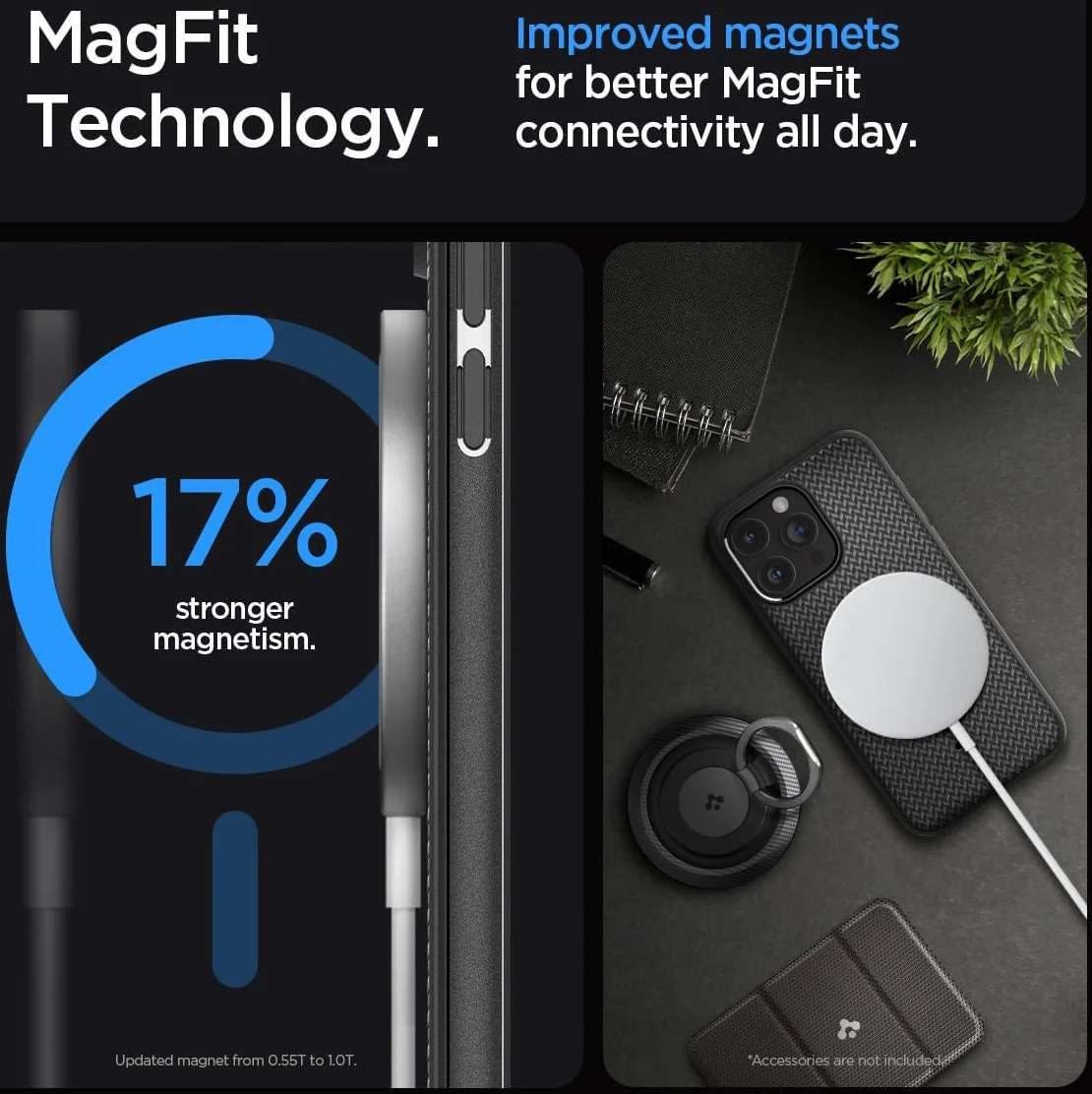 Spigen Mag Armor Apple iPhone 15 Pro Hoesje MagSafe Back Cover Zwart afbeelding 2