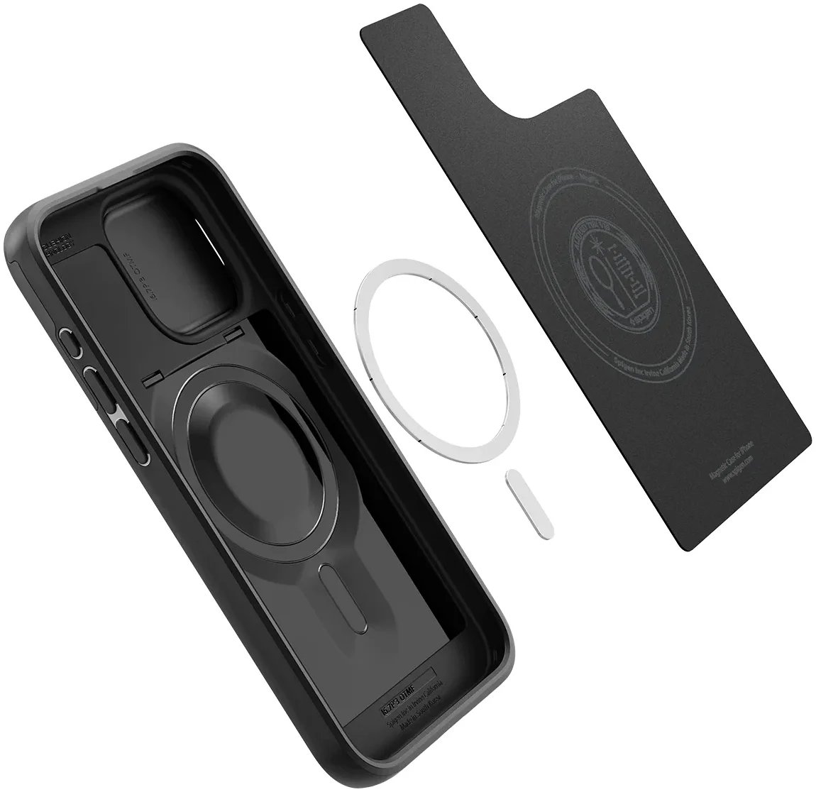 Spigen Optik Armor Apple iPhone 15 Pro Hoesje Camera Slider Zwart afbeelding 8