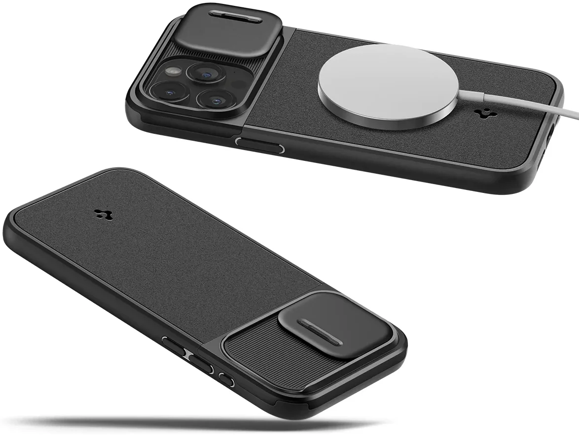 Spigen Optik Armor Apple iPhone 15 Pro Hoesje Camera Slider Zwart afbeelding 9