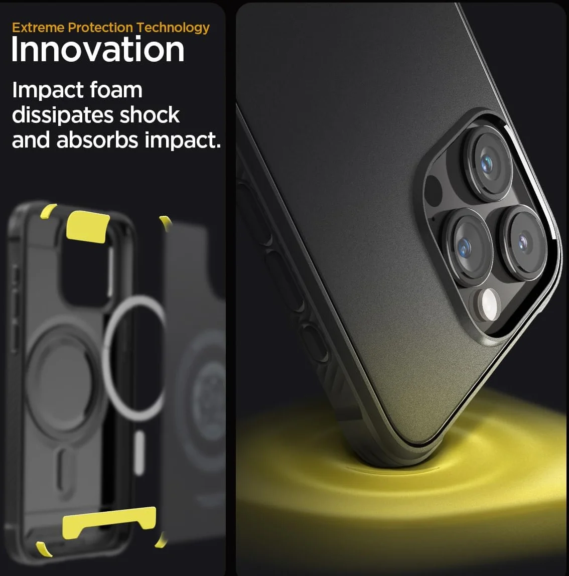 Spigen Rugged Armor Apple iPhone 15 Pro Max Hoesje MagSafe Zwart afbeelding 4