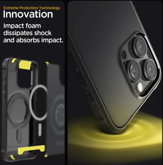 Spigen Rugged Armor Apple iPhone 15 Pro Max Hoesje MagSafe Zwart afbeelding 4