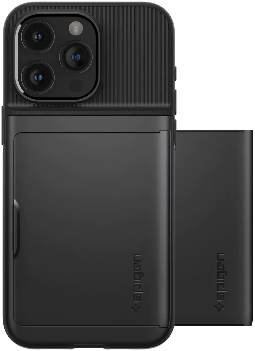 Spigen Slim Armor CS Apple iPhone 15 Pro Hoesje Back Cover Zwart afbeelding 4