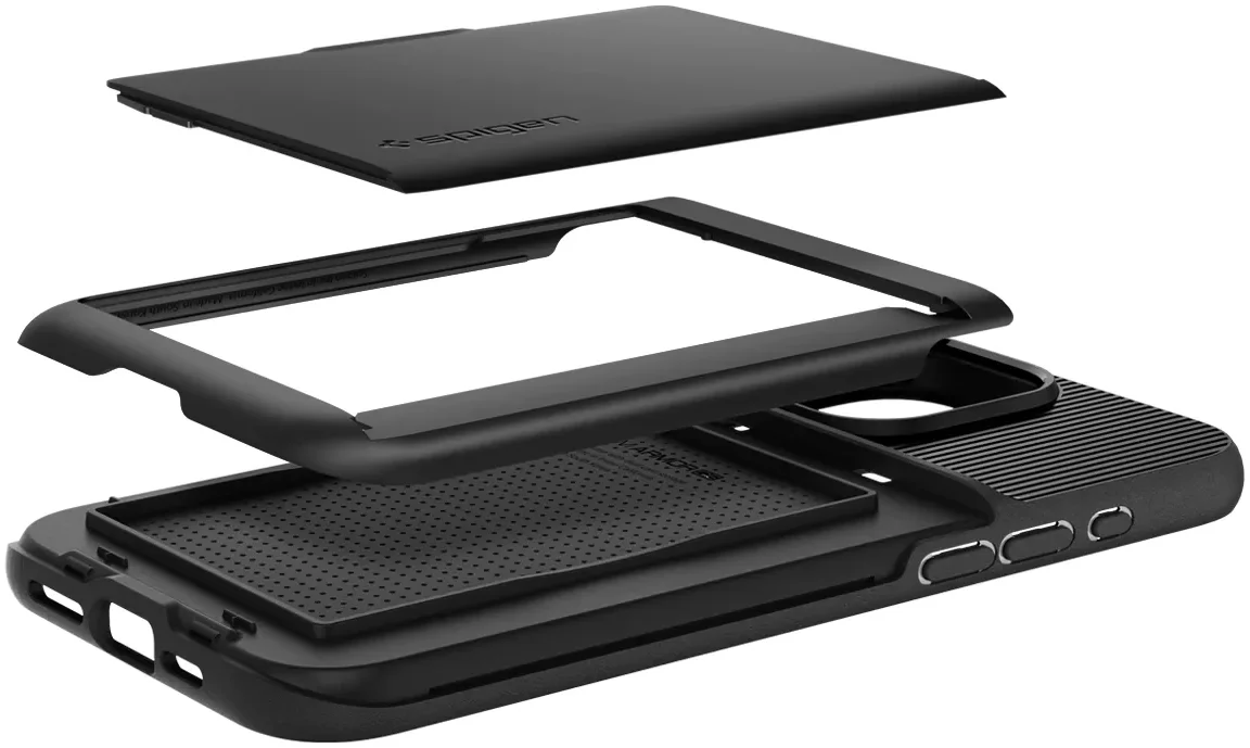 Spigen Slim Armor CS Apple iPhone 15 Pro Hoesje Back Cover Zwart afbeelding 6