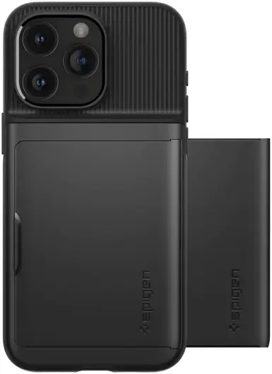 Spigen Slim Armor CS Apple iPhone 15 Pro Hoesje Back Cover Zwart afbeelding 4