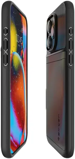 Spigen Slim Armor CS Apple iPhone 15 Pro Hoesje Back Cover Zwart afbeelding 5