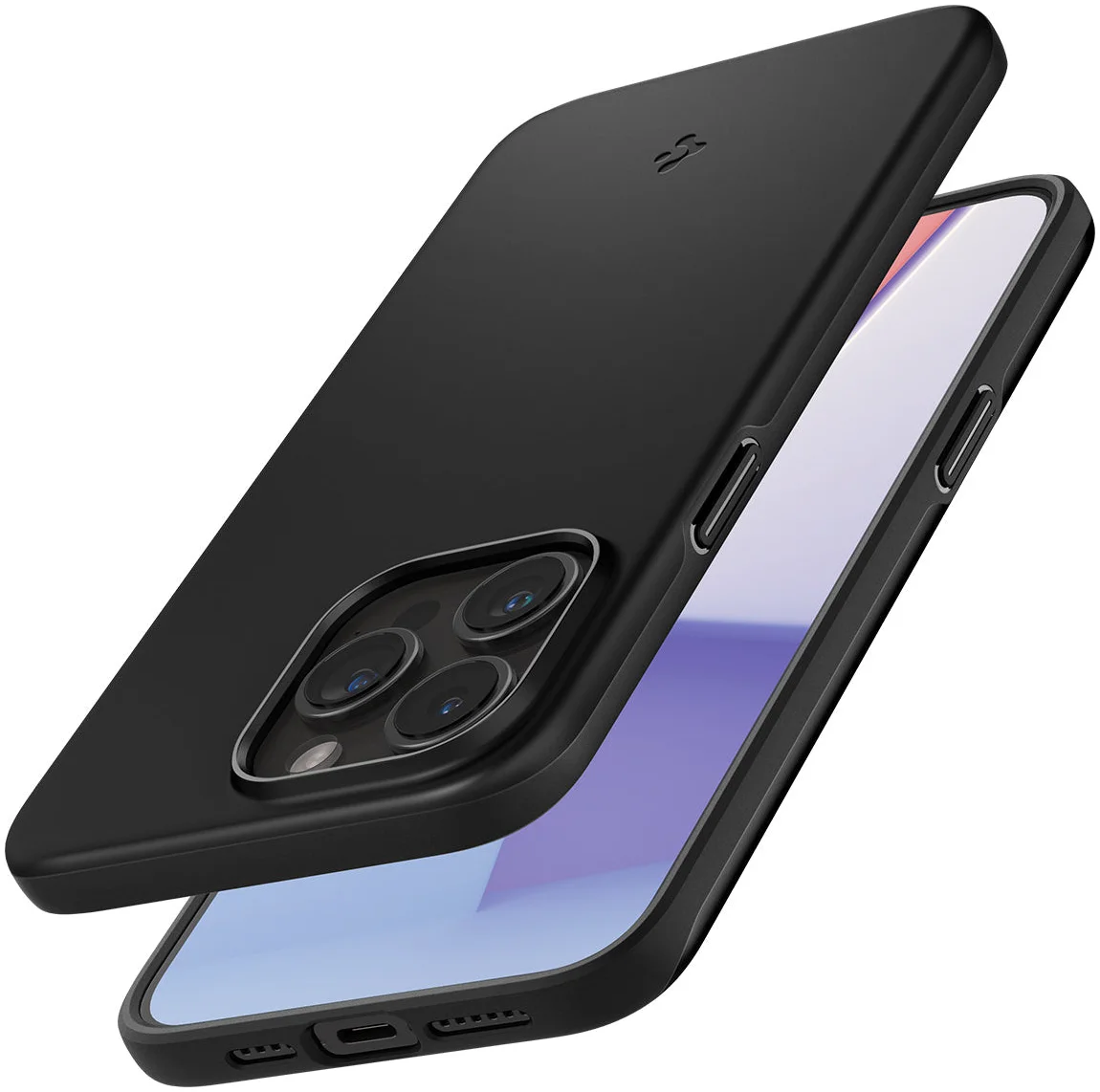 Spigen Thin Fit Apple iPhone 15 Pro Max Hoesje Back Cover Zwart afbeelding 9