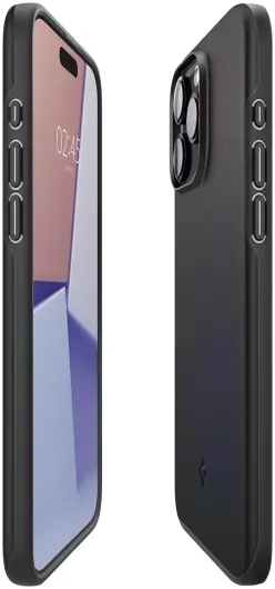 Spigen Thin Fit Apple iPhone 15 Pro Max Hoesje Back Cover Zwart afbeelding 10