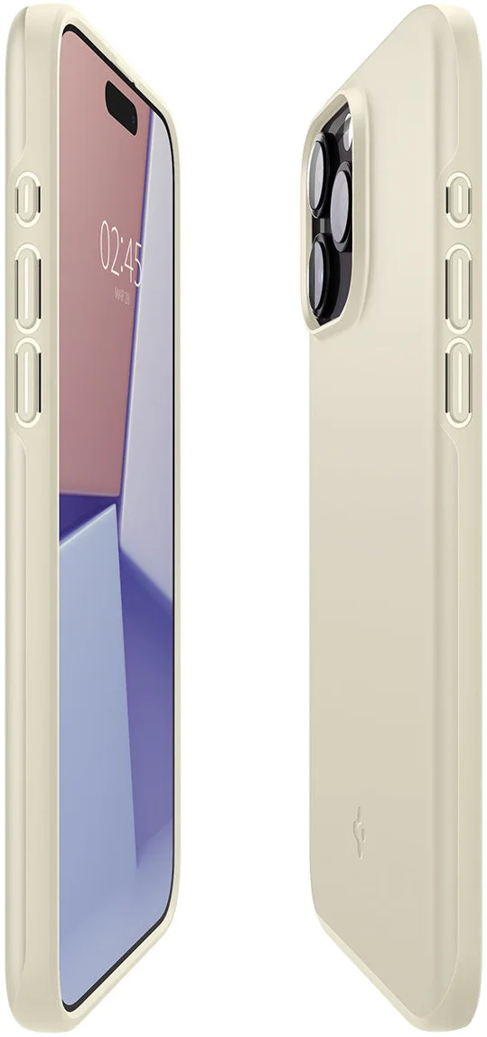 Spigen Thin Fit Apple iPhone 15 Pro Max Hoesje Back Cover Beige afbeelding 10