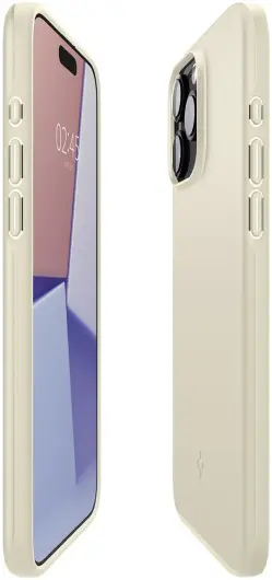 Spigen Thin Fit Apple iPhone 15 Pro Max Hoesje Back Cover Beige afbeelding 10